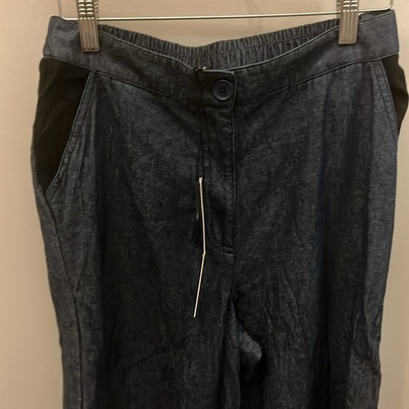 Alembika Ozai N Ku Jacket & Cropped Pants Set NWT Blue Denim Chambray Size XS - Picture 10 of 15